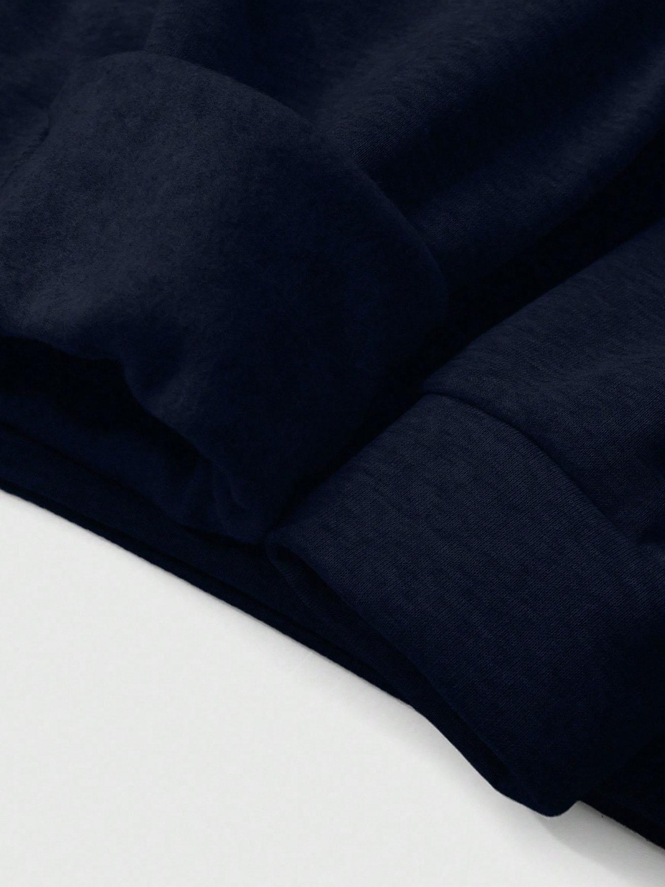 Men's Loose Fit Colorblock Collar Long Sleeve Graphic Polo Shirt, Casual Street Style, Fashionable Outdoor Sports Wear, All Seasons