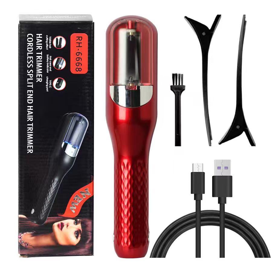 Second Generation Rechargeable Hair Trimmer & Split End Trimmer, Home 2-In-1 Portable Grooming Tool, Electric Hair Trimmer