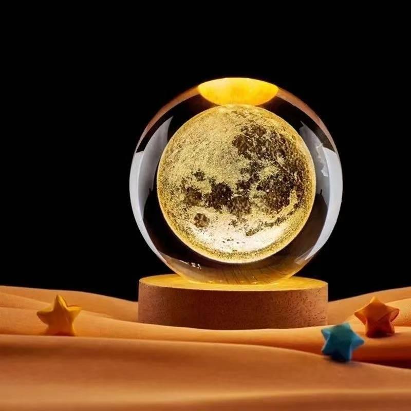 Crystal Ball Creative Ornament Desktop Decoration Toy, Couple Friend Birthday Gift, Organic Glass Material, No Ca Prop 65 Warning