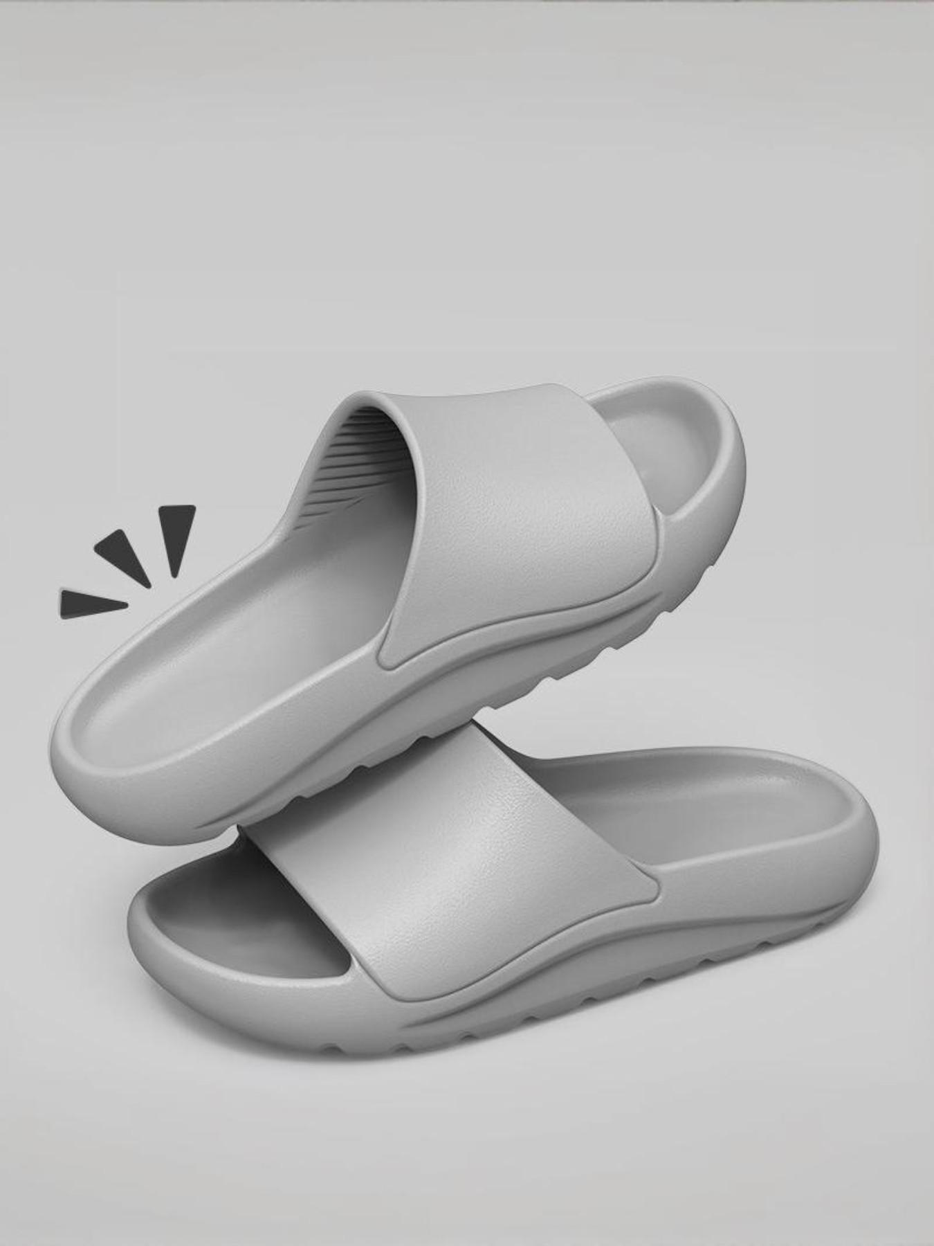 Stylish Quiet Slippers for Women and Men, Summer New Thick Sole Non-Slip Indoor Home Sandals for All Seasons, Casual Eva Footwear