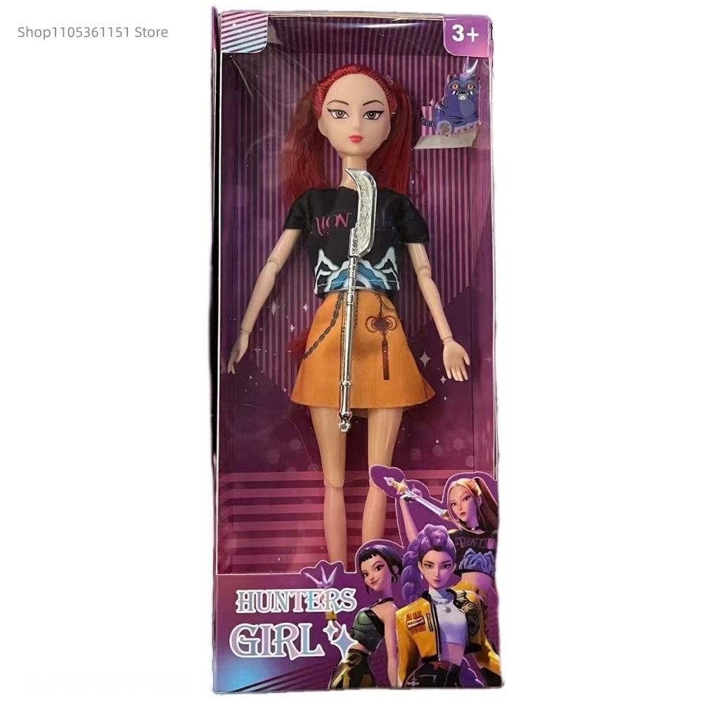 Hot High Quality Music style Anime Kpop Demon Hunters Doll Vinyl Toy Rumi Mira Zoey Demon Hunt Holiday gifts for Childrens