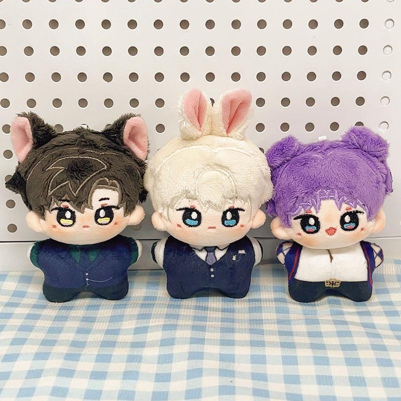 Love and deepspace; Anime Keychain Cosplay Rafayel; Xavier; Zayne; Accessories Plush Doll 10cm Soft Mini Plushie Dolls Pendant
