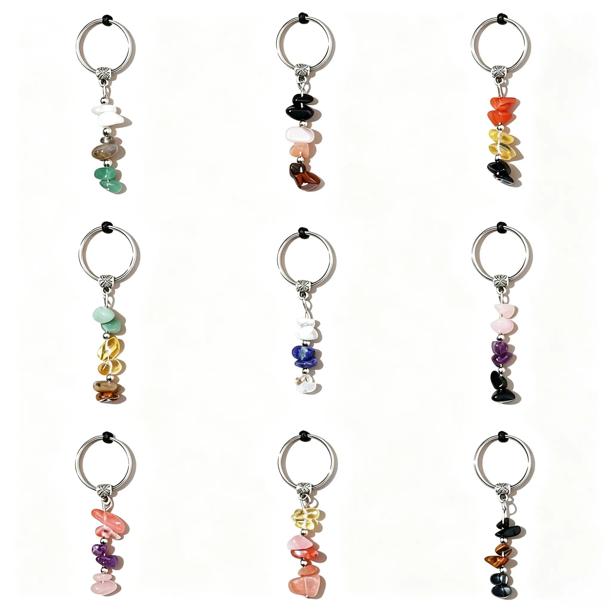 Crystal Keychain for New Beginnings – Healing Stones for Anxiety Relief, Good Luck Gift for Women