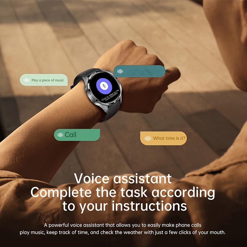 Watch6 Pro smart watch, 1.53-inch touch screen wireless calling, with over 100 sports modes and watch faces, AI voice assistant, compatible with Android and iPhone watches, fitness watch wearable device, Milanese stainless steel strap waterproof watch.