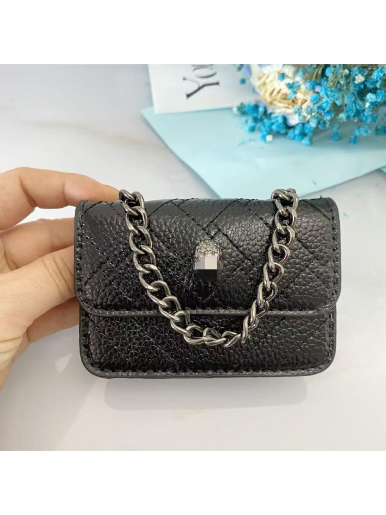 Women's versatile diamond-pattern embroidered chain mini square bag, new high-quality trendy mini crossbody bag