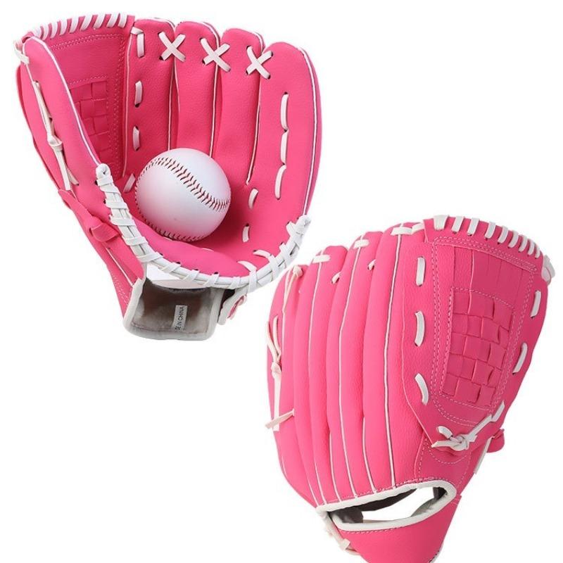 Thick Baseball Glove Set, Professional Equipment, Training Tool, Full Size for Kids, Teens, Adults, Indoor Pitcher Gloves and Ball