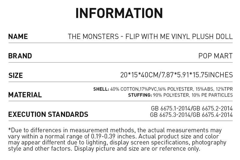 POP MART THE MONSTERS - FLIP WITH ME Vinyl Plush Doll