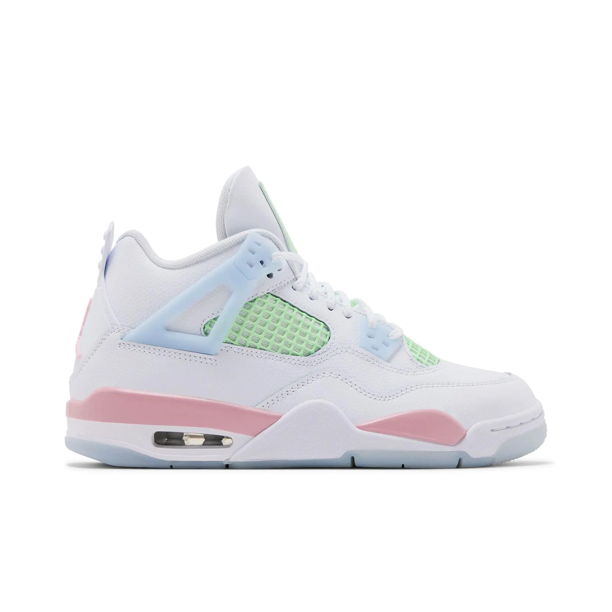 Air Jordan 4 Retro Grade School 'Valentine's Day' 2026 (Unisex) White/Medium Soft Pink/Half Blue-Vapor Green childrens basketball shoes IB7068 100