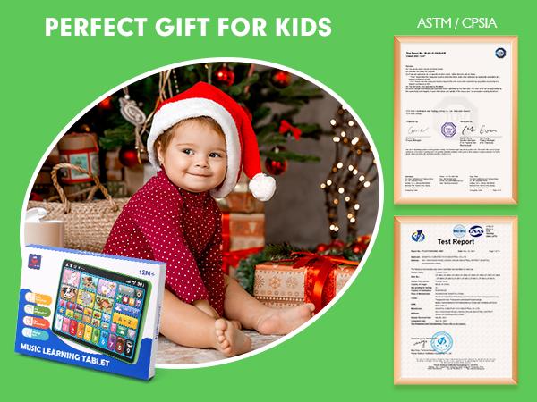 hahaland multifunctional Learning Tablet Toy, Colorful Number & Music Function Educational Toy, Interactive Enlightenment Toy for Kids, Electronics, Learning Tool, Learning Entertainment Tablet, Toddler TabletAges 12m-3Y Cow Duck Elephant