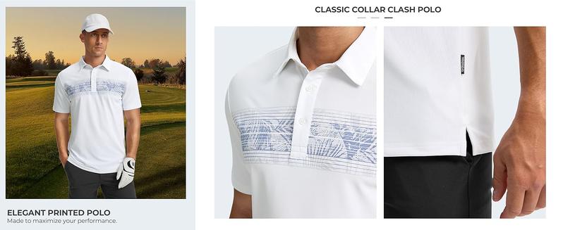 G Gradual Men's Golf Shirts Dry Fit Moisture Wicking Performance Lightweight Activewear Shortsleeve Collared Polo Shirts for Casual Athletic Business Tops