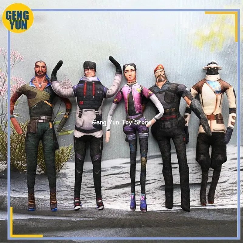 Abstract VALORANT Jett Raze Omen Phoenix Chamber Skye Cosplay Doll Joint Mobility Plush Stuffed Dolls Accessories Gifts Custom Popular toys 2026 Hot selling toys