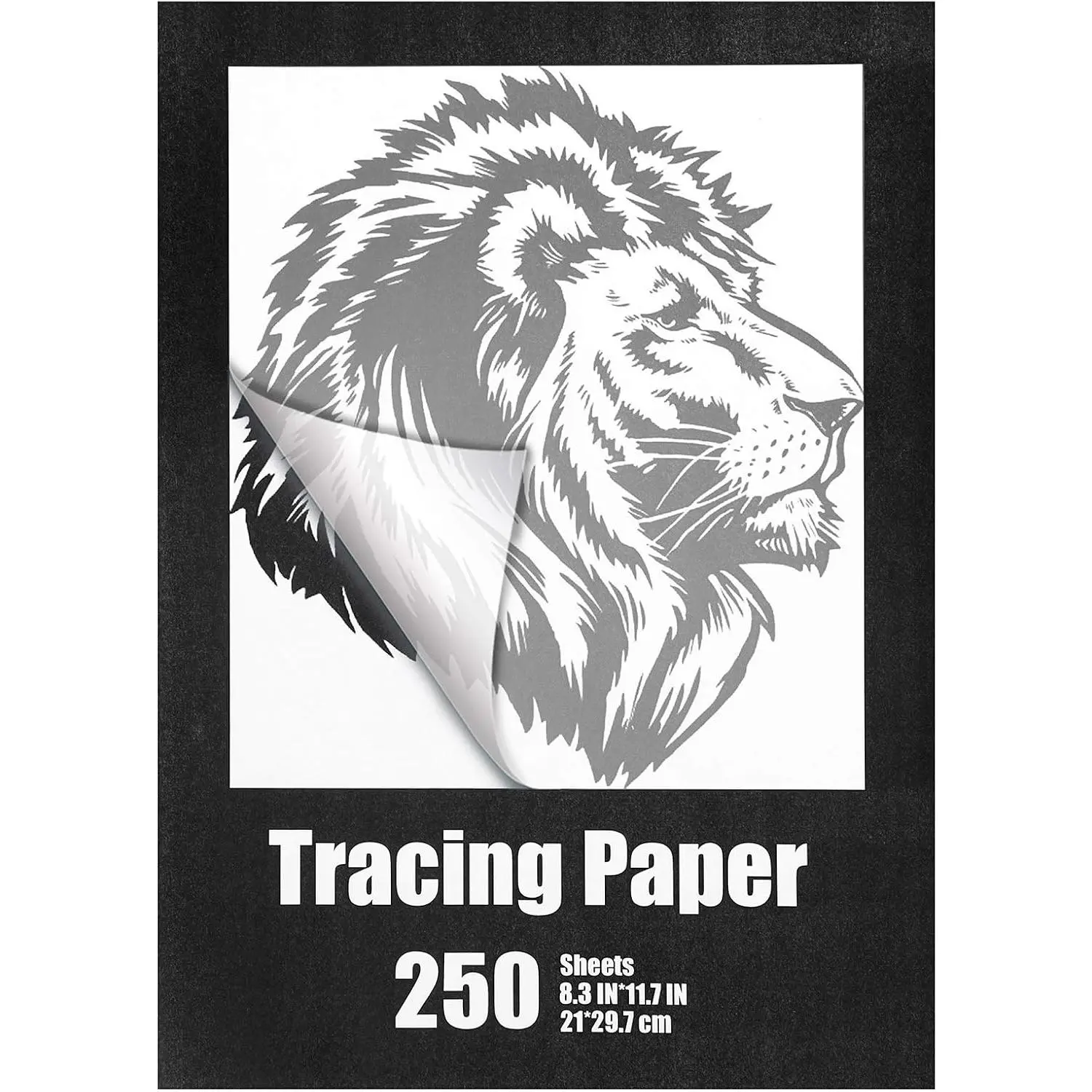 250 Sheets Tracing Paper pad for Drawing, White, 8.3 x 11.7 Inch