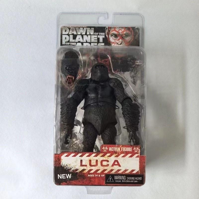 Neca 1/12 Rise of the Planet of the Apes 4 King Kong Caesar 7 Inch Jointed Action Figure, Collectible Model, Poseable PVC Collectibles, Party Gift, Halloween Present