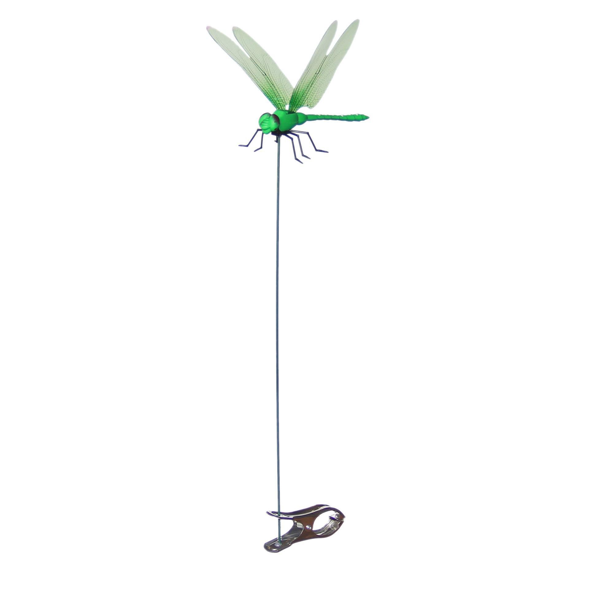 Simulated dragonfly plug rod decorative clip garden green plant creative ornament multi-color optional indoor and outdoor universal
