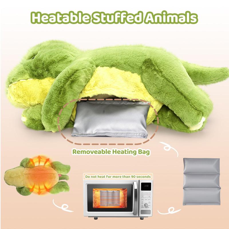 Removable Heating Pad – 5lb Weighted Mewaii Premium Plush, Microwavable & Freezable Stuffed Animal, Hot & Cold Cuddle Toy for Stress Relief