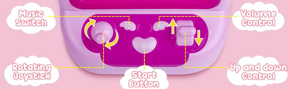 Marlrin Claw Machine for Kids, Mini Vending Machine Girls Unicorn Toys, Candy Grabber Prize Dispenser with Sound & 20 Mini Plush Toys, Electronic Arcade Game Indoor Toy for Home Party Birthday Gifts