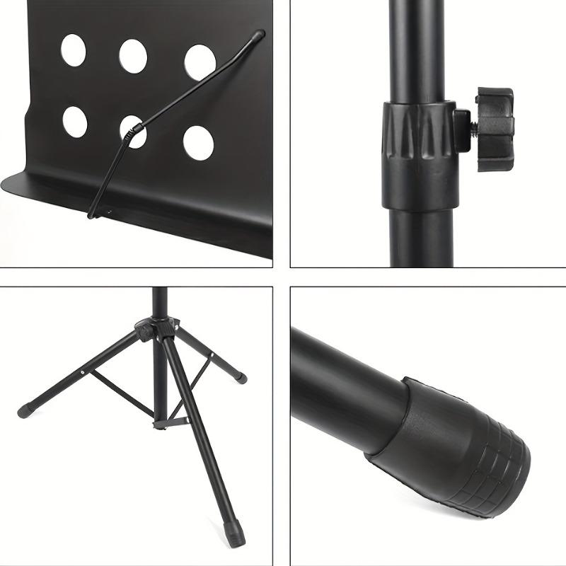 1 piece foldable bold music stand - portable music stand, universal for home/piano shop/performance, stable load-bearing music stand, stage performance, home practice