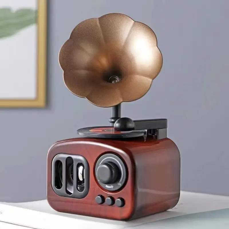 Vintage Phonograph Music Box, Classic Songs, Home Decor & Perfect Gift for Special Occasions, Suitable for Living Room, Bedroom, Office