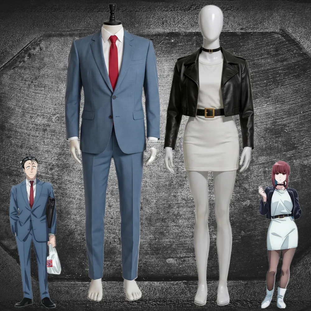 Miss Yamada & Mr. Saki Animation-Style 2-Piece Back-Smoking Clothes Suit, Festive Cosplay Outfit with Matching Fabric Bottoms, Halloween Party Costume for Cosplay Enthusiasts (Party Supplies Accessories)