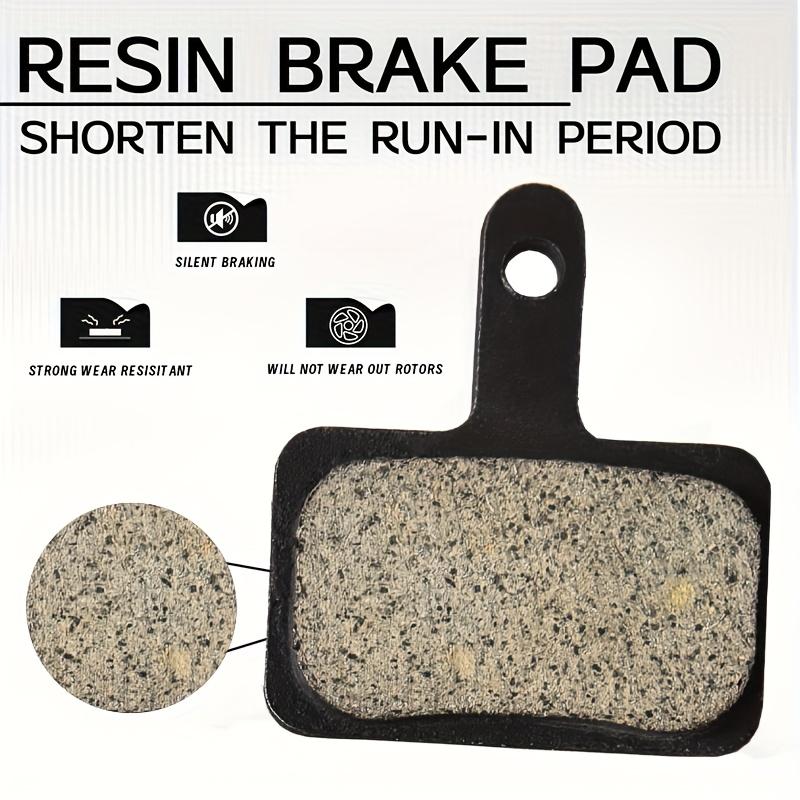 Resin Brake Pads Disc Brakes Metal Resin Brake Pads Compatible with Shimano, Durable and Reliable Brake Components for Cycling Bicycle Parts Brakes MTB