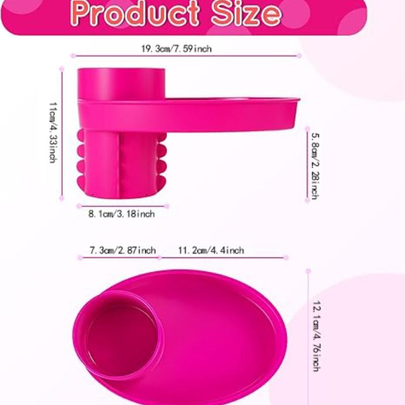 Car Seat Tray - for Cup Holders in 2.5”-2.8”,Easily Expands Snack Tray Cup Holder Tray into 360° Cup & Travel Tray for Kids Car Seat, Booster