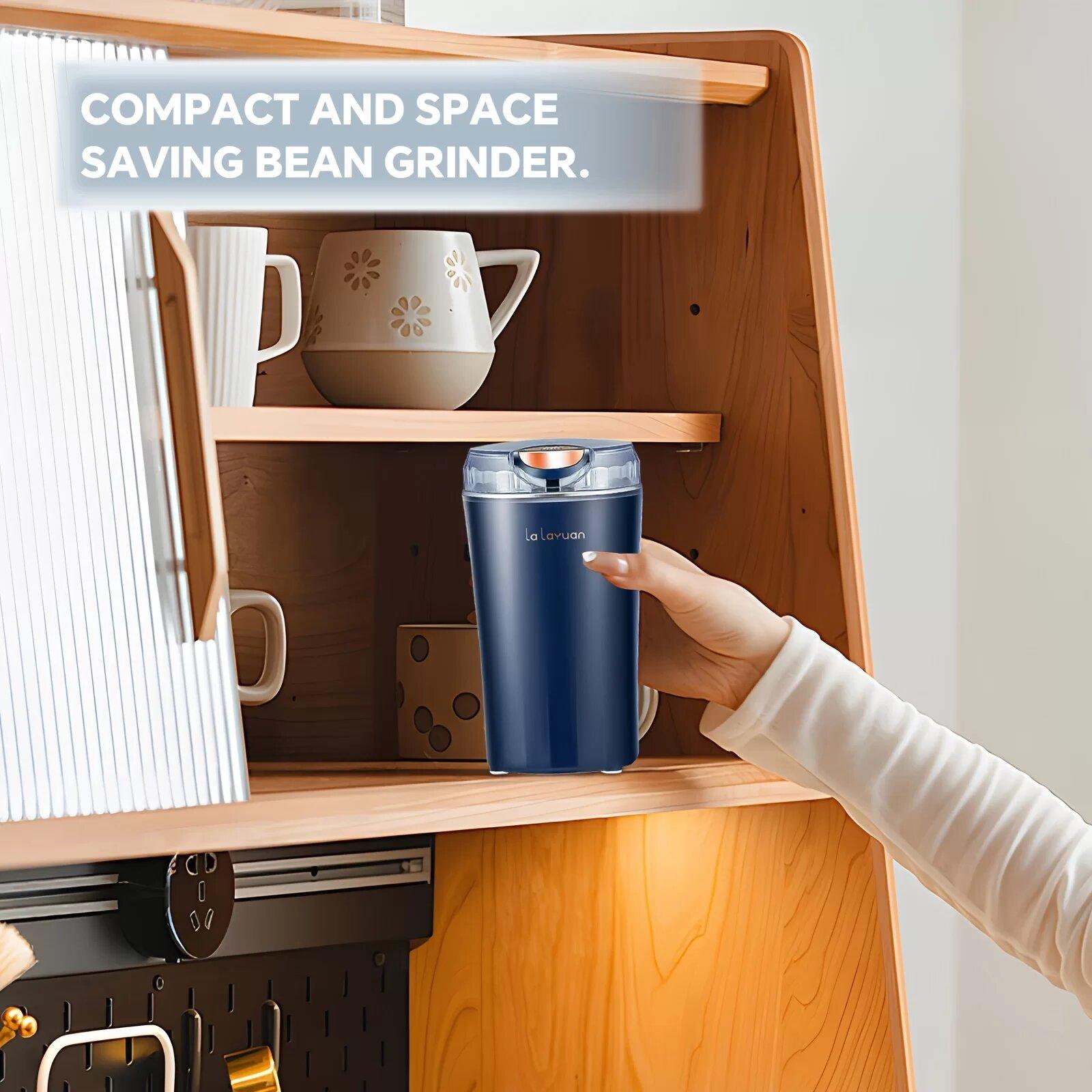 Electric coffee grinder, fast grind coffee beans, nuts, spices, beans and more. Multi-function grinding tool, portable small grinder, meet your needs, ultra-fine powder food processing mill and mixer grinder.