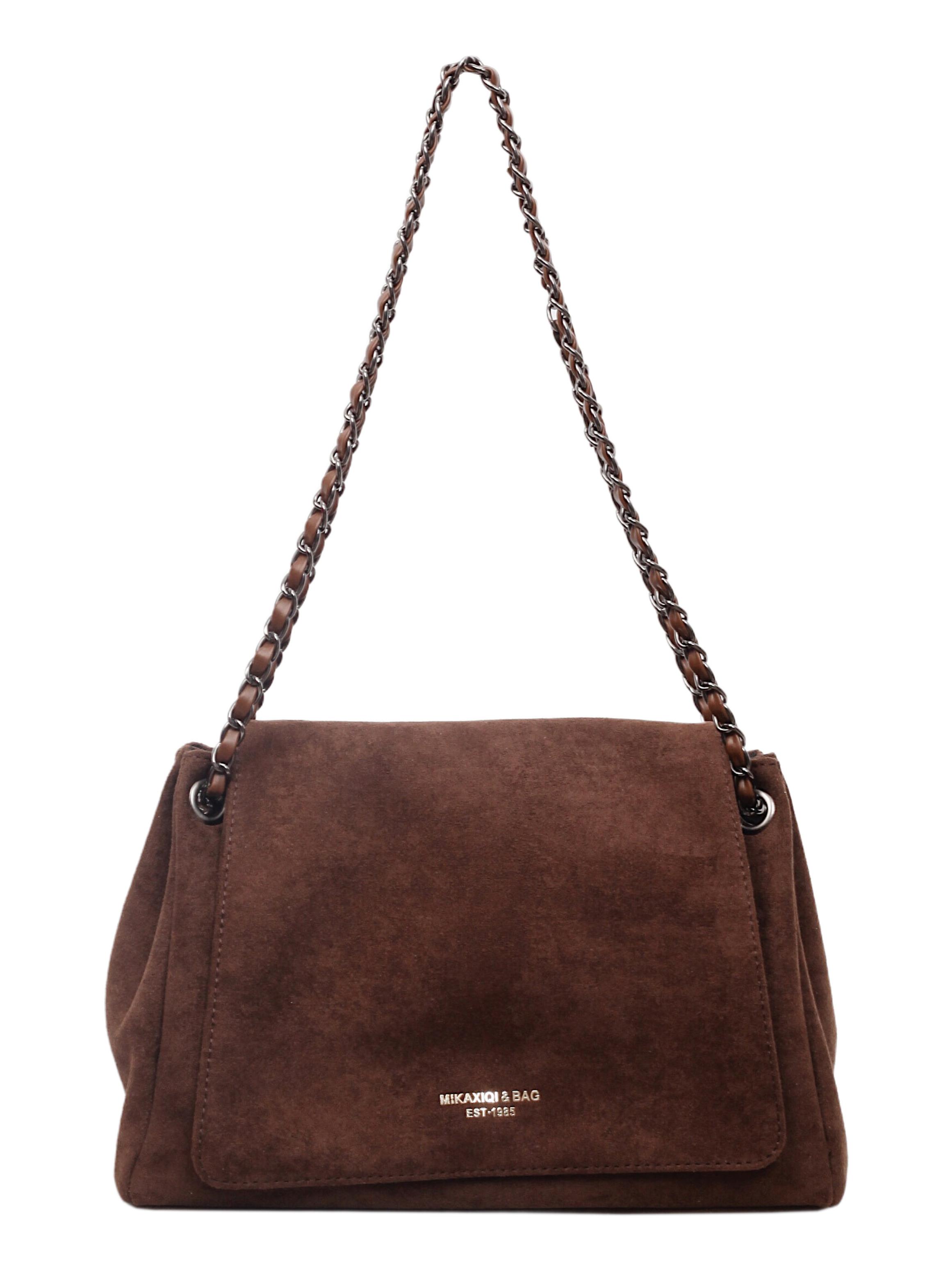 Women's Fall/Winter Suede Shoulder Bag with Fashion Woven Chain, Ideal for Commuting and Shopping, Perfect Gift Chain Bag