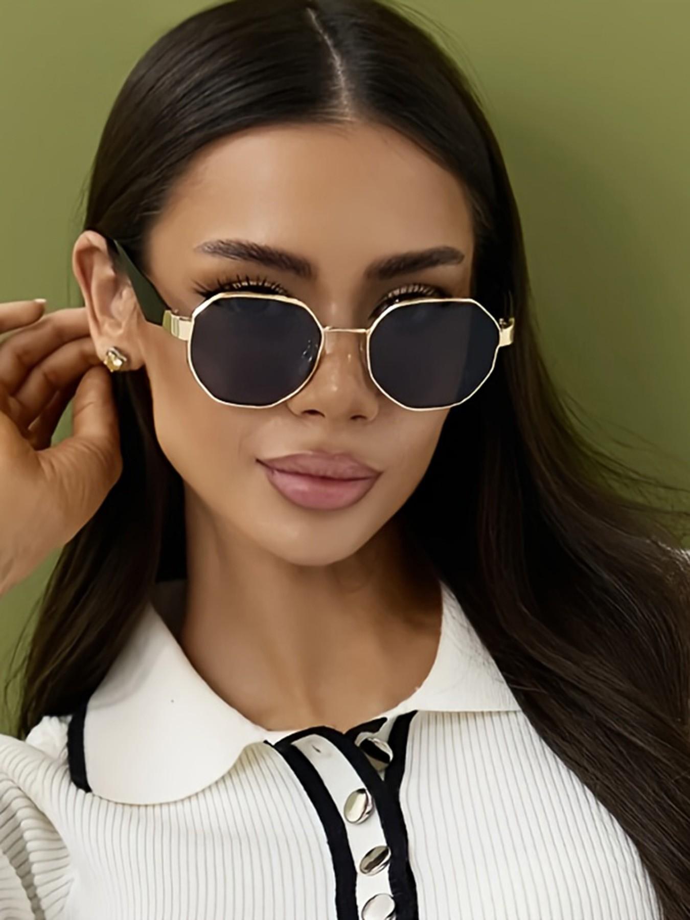 Unisex Round Frame Sunglasses, Casual All-Season Decorative Lens, Perfect for Work & Leisure, Ideal Daily Wear Accessory