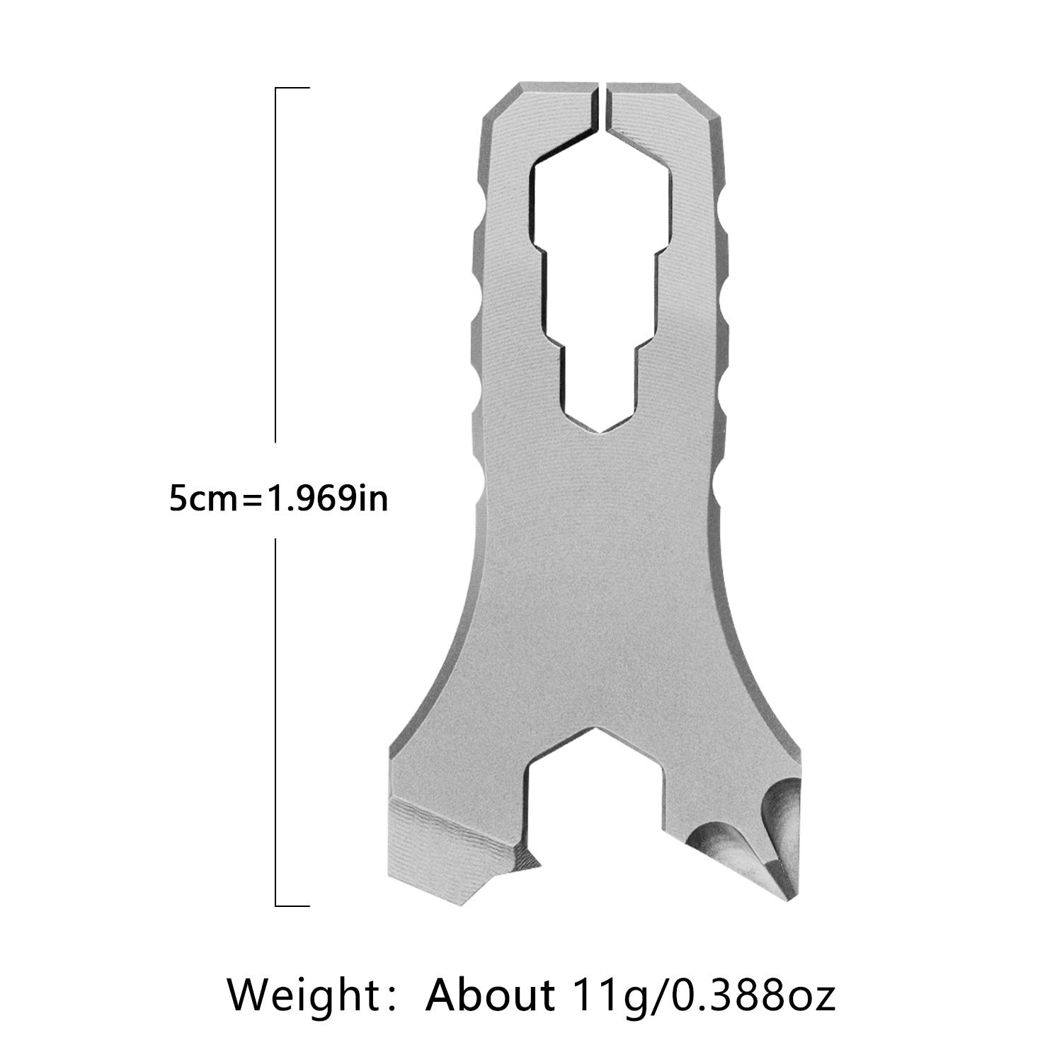 Mini Edc Tool Titanium Alloy Material, Compact Multitool for Everyday Carry, Durable and Lightweight Pocket Knife Accessory