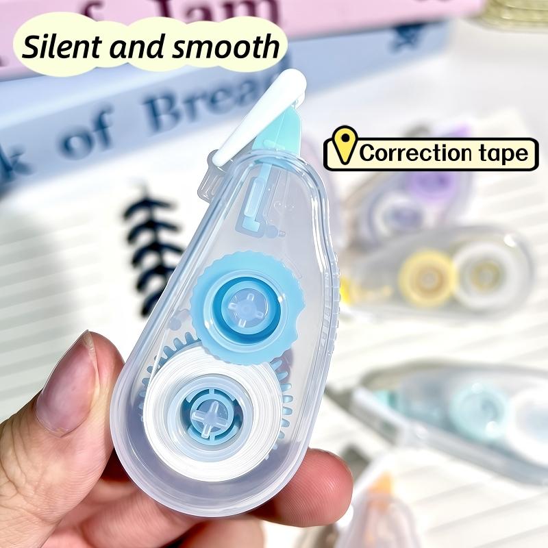 6pcs Soft Correction Tape Set, Transparent Portable Design, Smooth Durable, No Peeling or Cracking, Ideal for Learning and Writing Corrections, Essential Stationery