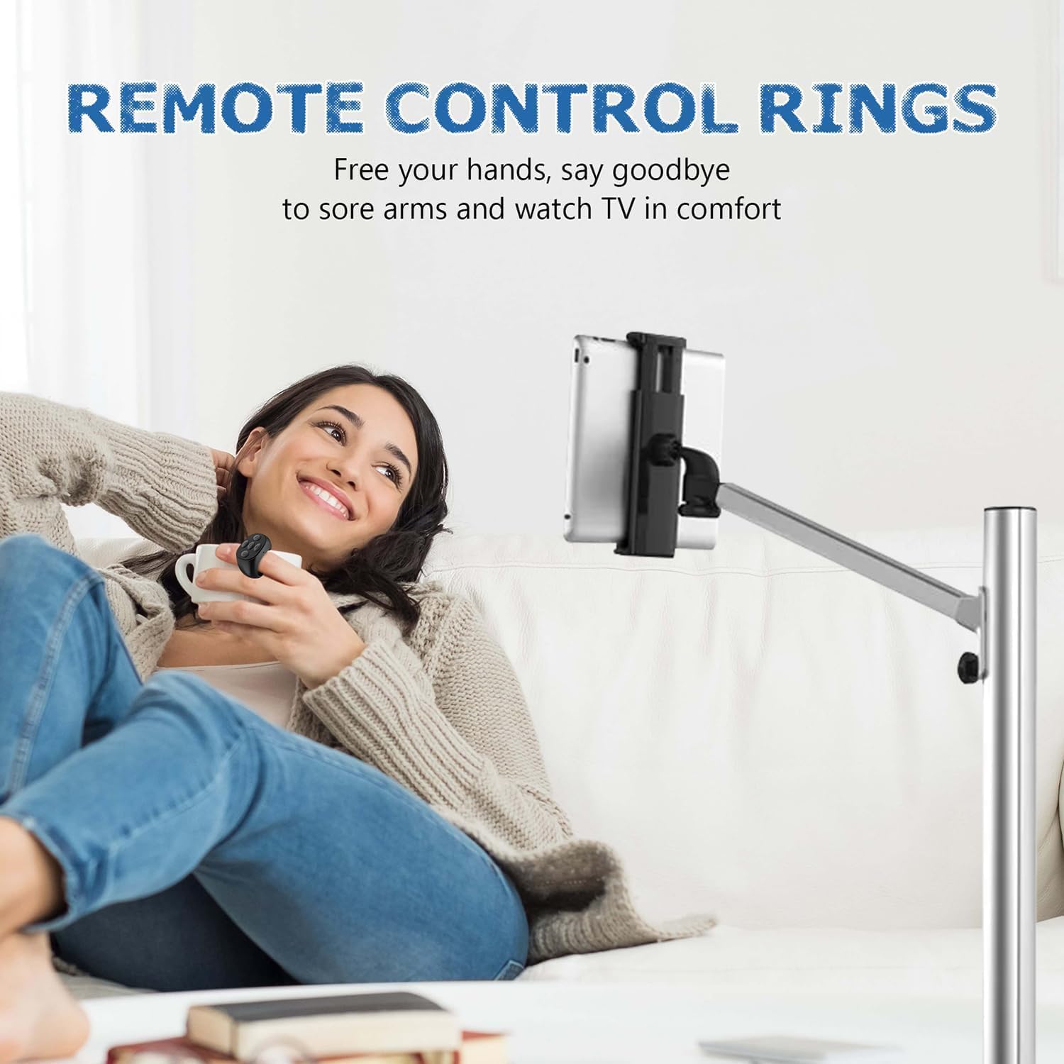 New Wireless Bluetooth-compatible Remote Control, Video Scroll Ring Controller, Rechargeable Camera Video Remote (), Battery Operated