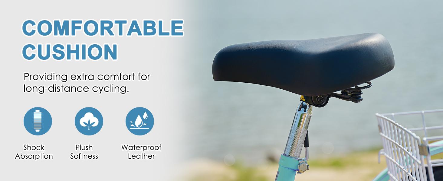 MOONCOOL Adult Tricycles 7 Speed 20/24/26 inch Three Wheel Bike Cruiser Trike with Low-Step Through Frame/Large Basket for Men, Women, Seniors MOONCOOL Adult Tricycles 7 Speed 20/24/26 inch Three Wheel Bike Cruiser Trike with Low-Step Through Frame/Large Basket for Men, Women, Seniors