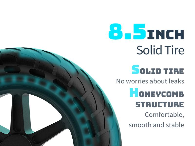 350W Electric Bicycle, LED display, 8.5-inch puncture-resistant tires, top speed 19 mph, range 16/28 miles, equipped with LED lights for portable commuting