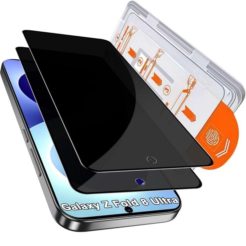 2pcs Samsung Galaxy Z Fold 8/7/6 8 Ultra 5g Screen Protector, Smartphone Accessories, Tempered Glass, Bubble-Free, High Transparency, Dust Free, Easy Install