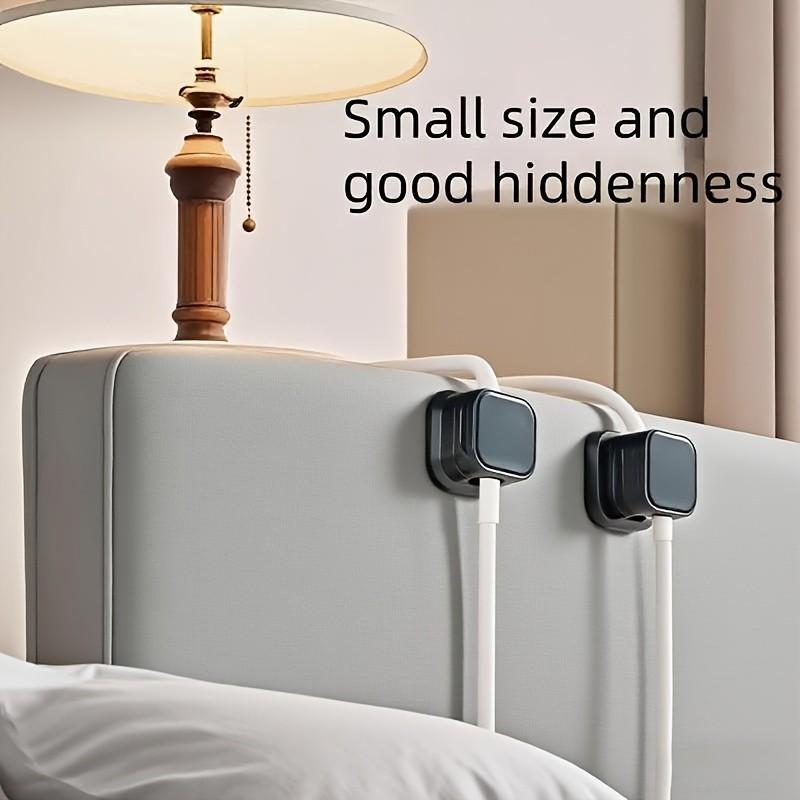 6-Piece Magnetic Cable Clips Set, Desktop & Bedside Adhesive Cable Organizer, Office Supplies, Multi-Function Cable Management System, No Drilling Required