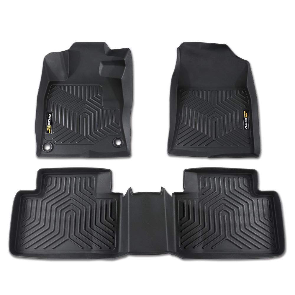 TPE Car Floor Mats Fit for Honda Civic Sedan & Hatchback Coupe 2016-2021,All Weather Full Cover Protection Floor Liners,Waterproof Anti-slip Car Liners Vehicle Automotive
