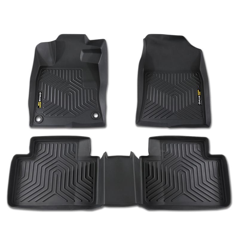 TPE Car Floor Mats Fit for Honda Civic Sedan & Hatchback Coupe 2016-2021,All Weather Full Cover Protection Floor Liners,Waterproof Anti-slip Car Liners Vehicle Automotive