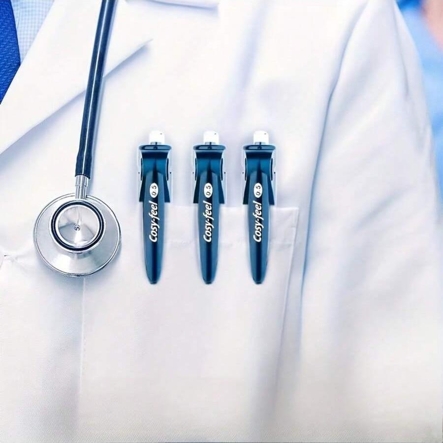 Neutral Pen for Doctors & Nurses, Prescription Design, 0.5mm Quick-Dry Smooth Flexible, Ideal for Schools & Offices, Stationery