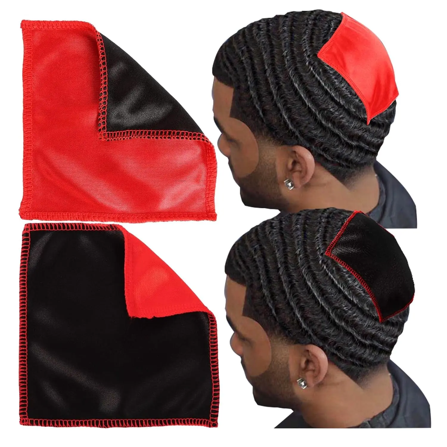 2 Pcs Double Layer Crown Patch for Waves Crown Compression of 360 Waves