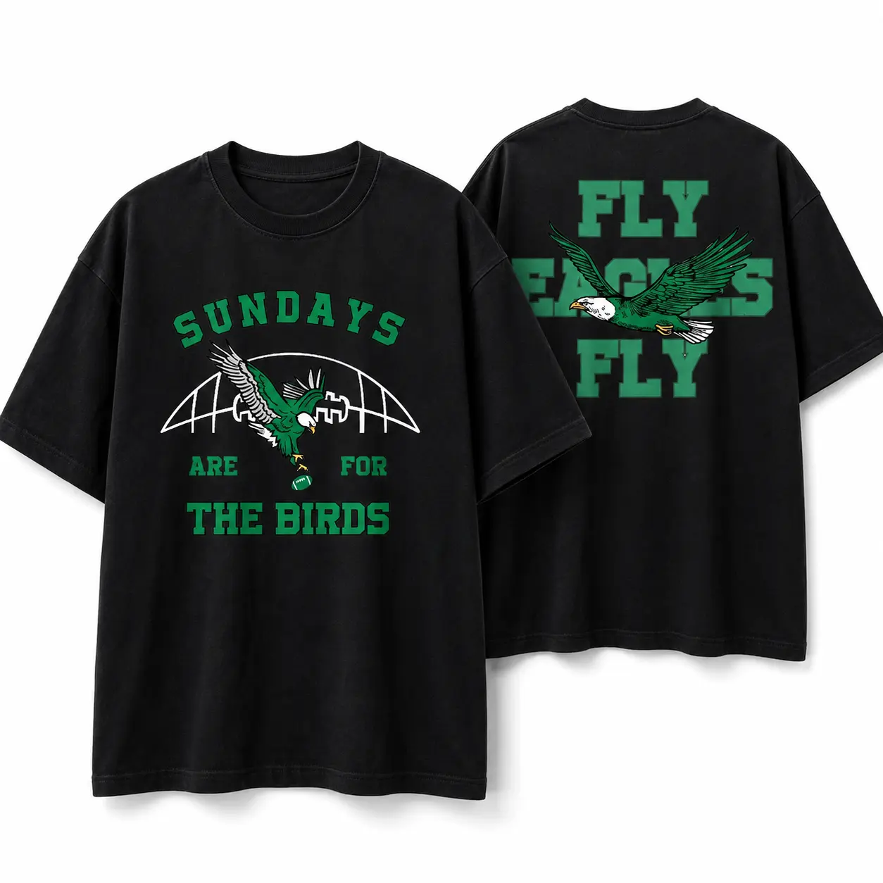 Sundays Are For The Birds / Fly Eagles Fly ,Eagles Shirt, Sundays are for the Birds, Bird Gang Outfit, Football Shirt graphic humorous tshirt men