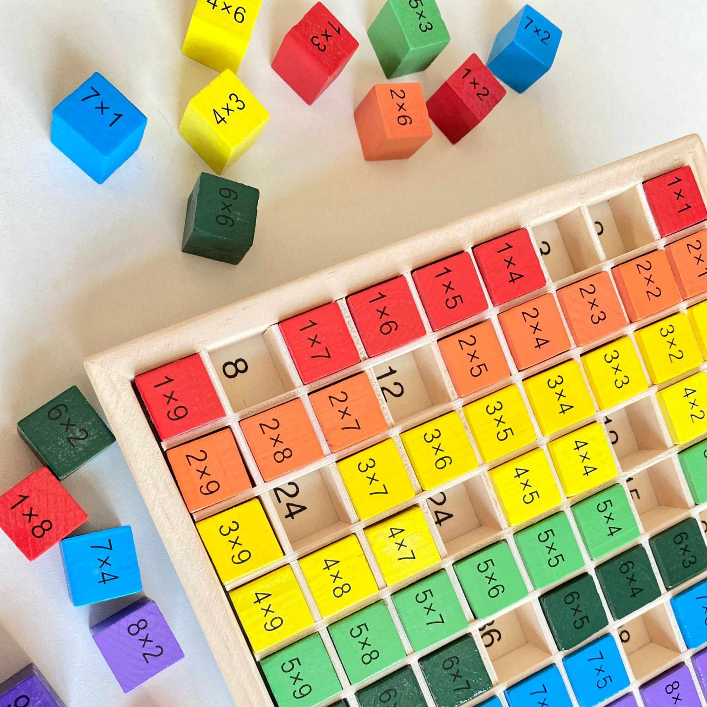 Wooden 99 Counting Chart, 1 Count Multiplication Maths Chart, Educational Learning Activities, Early Maths Skill Development Tool