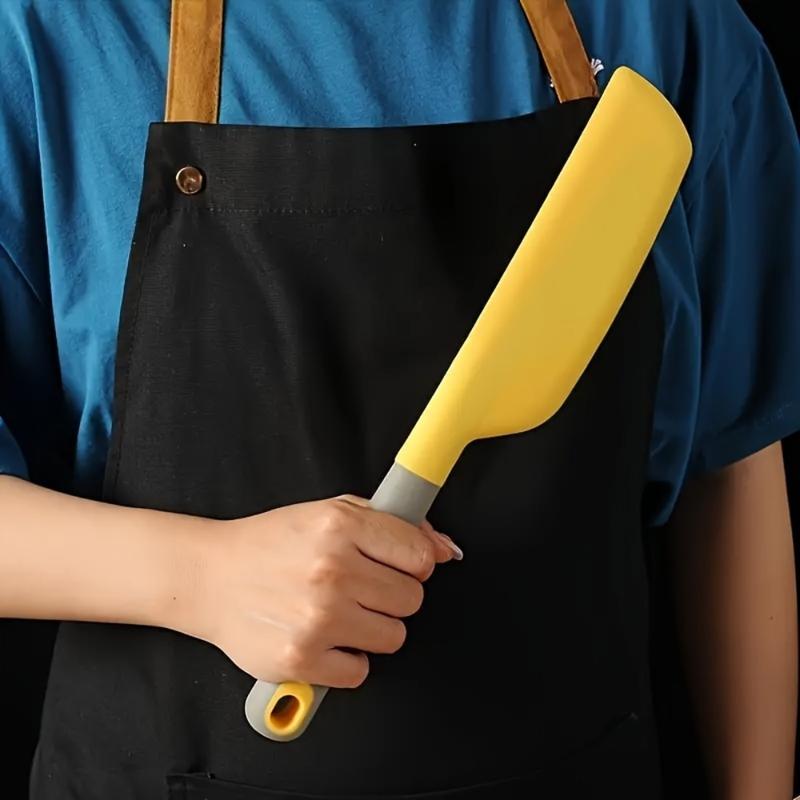 Extra-Large Silicone Spatula, Heat-Resistant Non-Stick Soft Tool for Cooking, Baking, Mixing and Scraping, Ergonomic Multipurpose Baking Essential