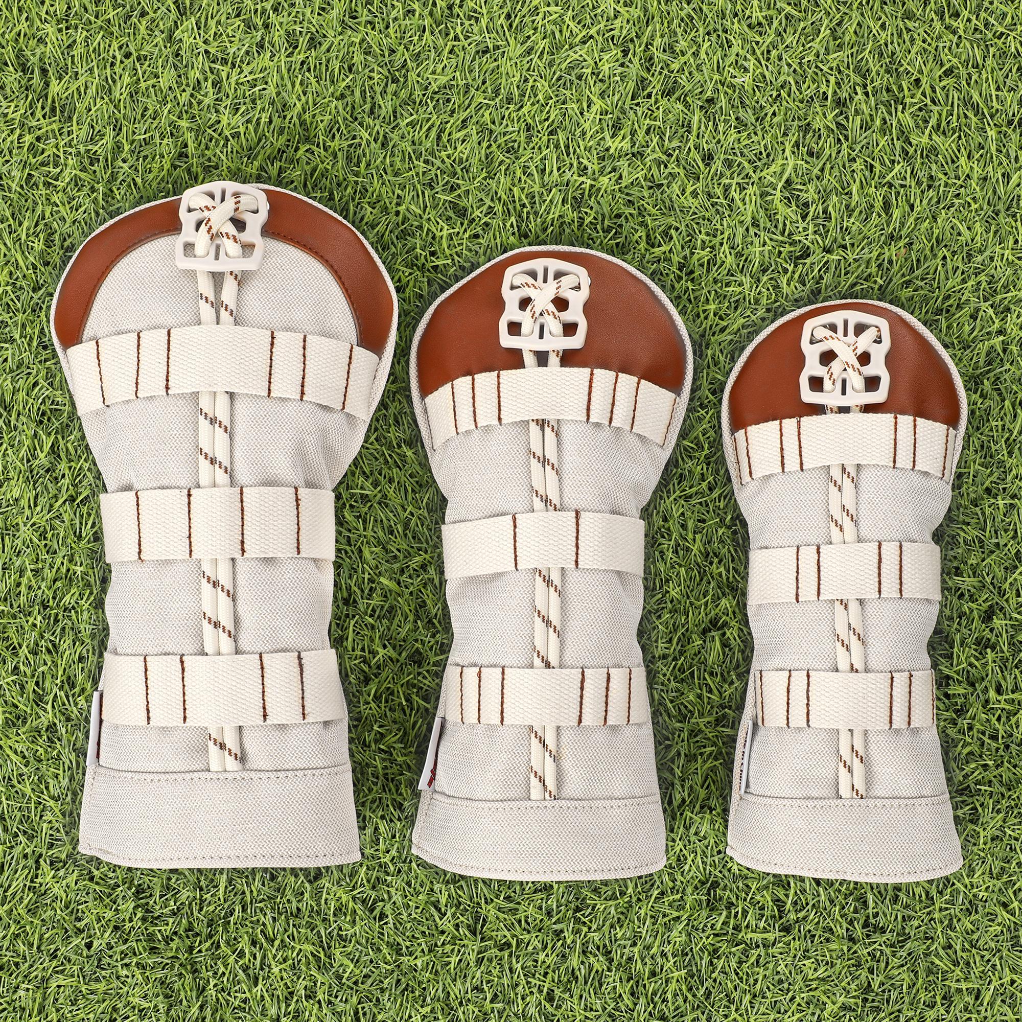 1 pc golf club cover,stylish minimalist and portable,can hold golf tees,suitable for drivers,fairway and hybrids,unisex golf head covers
