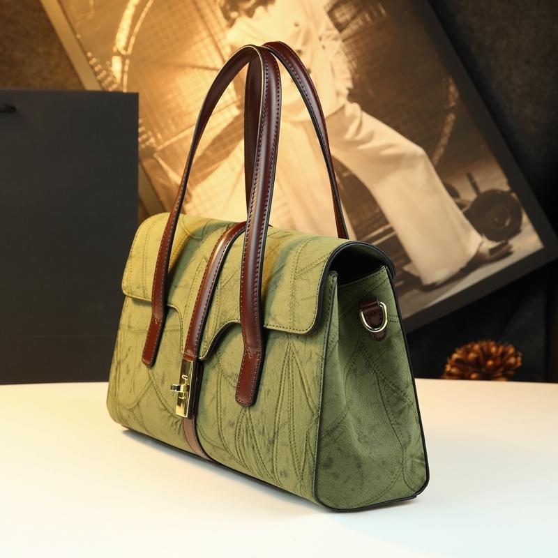 Vintage Commuter Tote Bag for Women, 2026 New High-End Large Capacity Handbag, Mom Bag for Work, Single Shoulder Bag