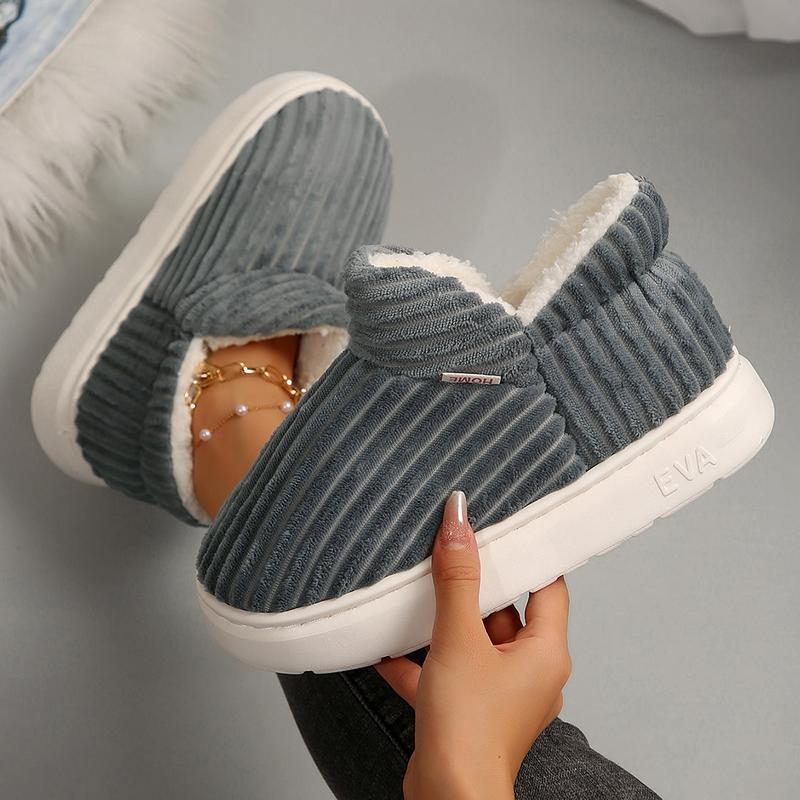 Women's Winter Home Slippers Memory Cotton Warm Closed Bottom Indoor Slippers