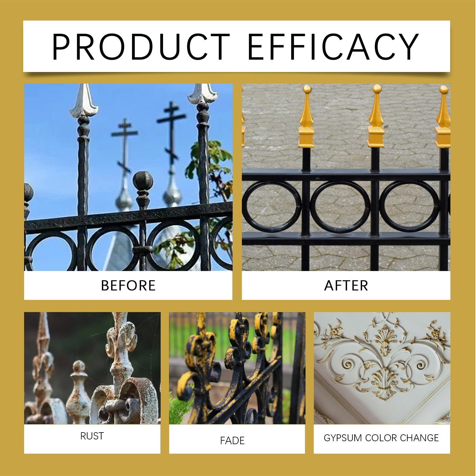 Jakehoe Weatherproof Paint, Waterproof Paint, Metal Paint for Roman Columns, Outdoor Gold Leaf Paint, Durable Water-Resistant Finish, Painting Jakehoe Weatherproof Paint, Waterproof Paint, Metal Paint for Roman Columns, Outdoor Gold Leaf Paint, Durable Water-Resistant Finish, Painting