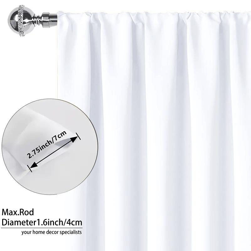 1 piece, solid color polyester material film lining, modern romantic style, 100% blackout curtains, darkening the interior, top pole hanging method, suitable for bedrooms, dining rooms, living rooms, kitchens