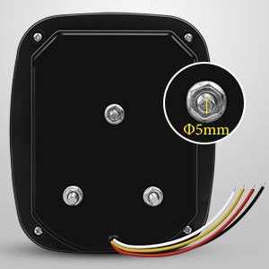 Nilight 2PCS 39 LED Universal Stop Turn Tail Light for Truck Trailer Boat Jeep, 12V Stud Mounted Red/White Lamp nilight truck light bar  dealsforyoudays