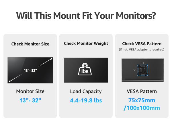 Hot Deal  Gas Spring Single Monitor Desk Mount for 13"-32" Screens