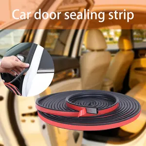 Car Sealing Strip B Type, Full Vehicle Door Trunk Hood Installation, Back Adhesive Design, Soundproof Dustproof Noise Reduction